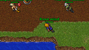 Rose wind on screen