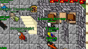 Looney Arrow on screen