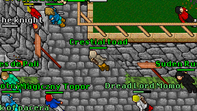 Crestial toad on screen