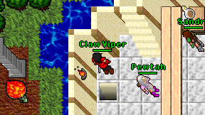 Claw Viper on screen