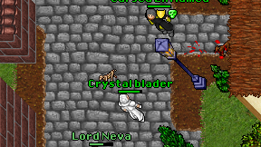 Crystal blader on screen
