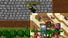 Axe Raider on screen