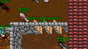 Spirit of Sanchez on screen