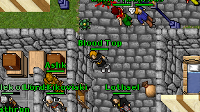 Blood Top on screen