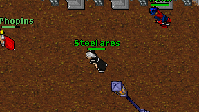 Steel ares on screen
