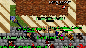 Thunder-Fight on screen