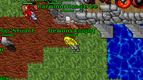 Demons knight on screen