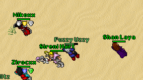 Fuzzy Uzzy on screen