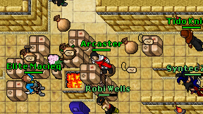 Arcaster on screen