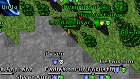 Lord Atzusac on screen
