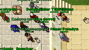 Fire devvil on screen