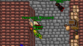 Necrotic Wizzard on screen