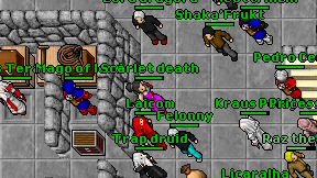 Scarlet death on screen