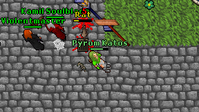 Pyrom Katos on screen
