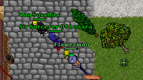 Flamerman on screen