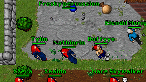 Fresky percussion on screen