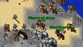 Flurry of Styx on screen