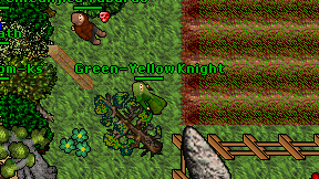Green-Yellow Knight on screen