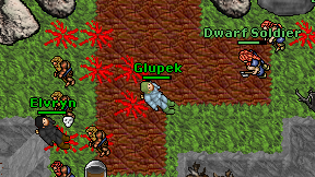 Glupek on screen