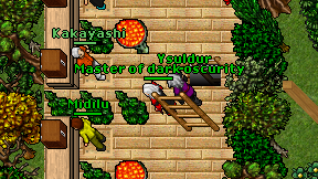 Master of dark oscurity on screen