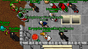 Knighter Fire Slash on screen