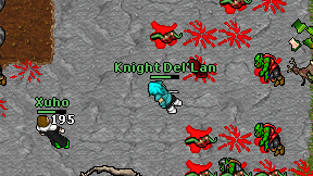 Knight Del'Lan on screen