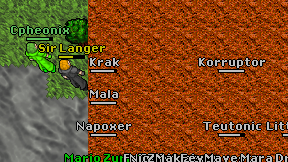 Korruptor on screen