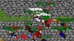 Magical Warlock on screen