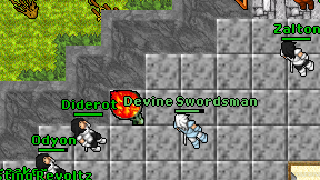 Devine Swordsman on screen
