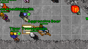 Aggressive Bear on screen