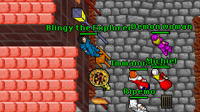 Blingy the Explorer on screen