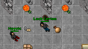 Lock Cerion on screen