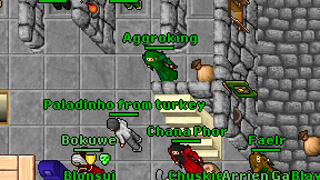 Aggroking on screen
