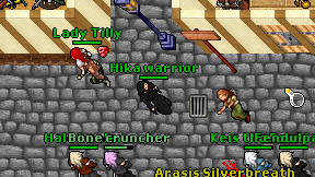 Hika warrior on screen