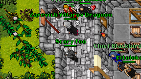 Scary foo on screen