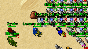 Lonely squirrel on screen