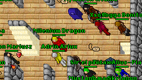 Milenium Dragon on screen