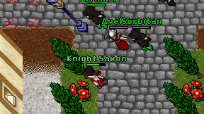 Knight Saxon on screen