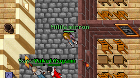 Milila mirron on screen
