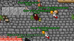 Gory Deathbane on screen