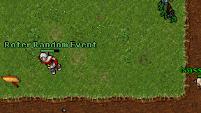 Roter Random Event on screen