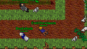Evil Devimon on screen