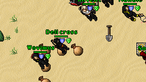 Deli cross on screen