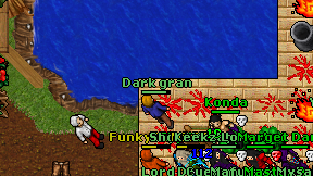 Dark gran on screen