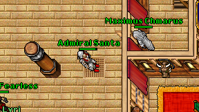 Admiral Santa on screen