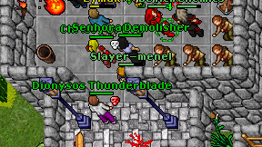 Slayer-menel on screen