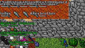 Axes brother on screen