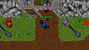 Gas pain on screen