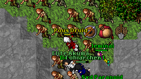 Pous Druid on screen