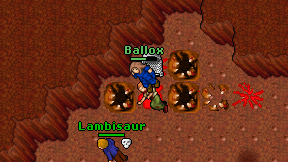 Ballox on screen